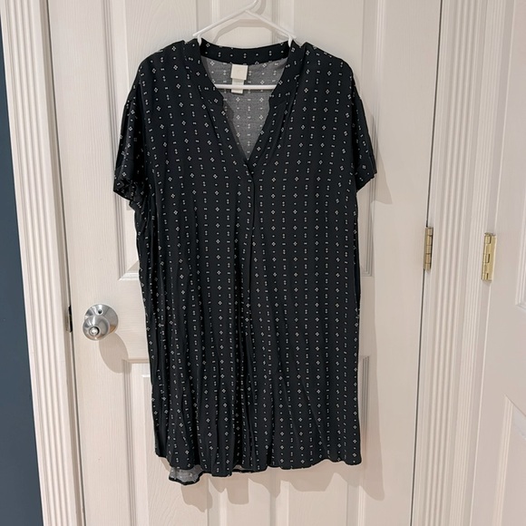 H&M Short Sleeve VNeck Tunic Dress - Picture 1 of 4